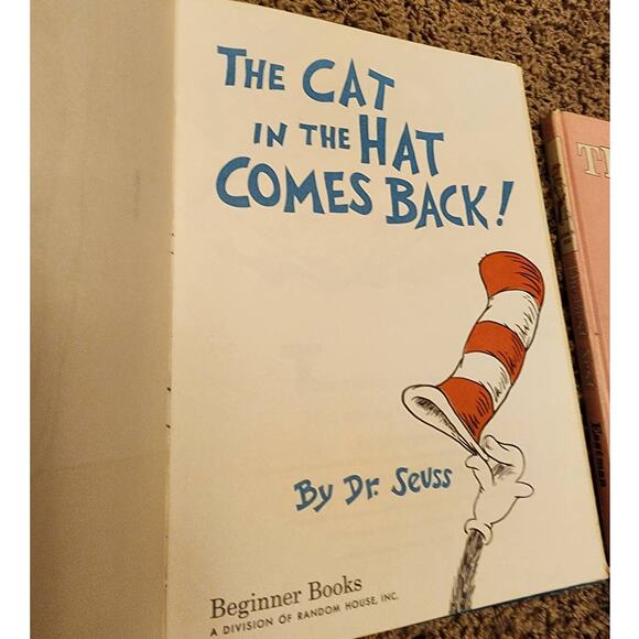1958 Dr Seuss The Cat In The Hat Comes Back B-2 And 1968 The Best Nest B-51 - Picture 15 of 16
